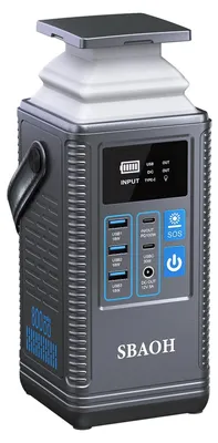 Productafbeelding van Draagbare Powerstation - Powerbank - Zonnegenerator - Mobiele Batterij - Noodstroomvoorziening