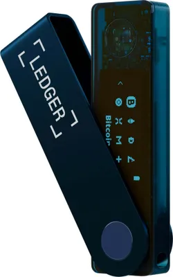 Produktbild von Ledger Nano X, Bitcoin, Dash, Dogecoin, Ethereum, Litecoin, NFT, EAL5+, USB-Stick Hardware-Geldbörse, Blau, Kunststoff, Edelstahl, Bluetooth + USB