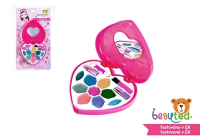 Obrázek produktu pro Dětská sada líčení beauted paletka srdce se zrcátkem