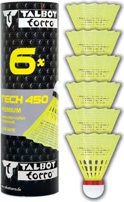 Produktbild von Talbot-Torro Badminton-Ball TECH 450 Korb:gelb rot/fast
