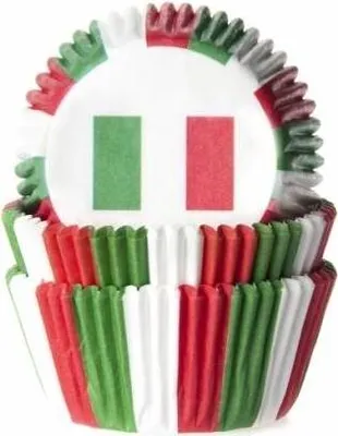 Produktbild von 50 Muffin Förmchen Italien Flagge