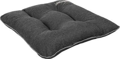 Produktbild von SuperKissen24. Stuhlkissen Outdoor - Sitzkissen für Stühle 1 Stück 45x45 cm - Outdoor Kissen Wetterfest mit Füllung - Schwarz Leinen