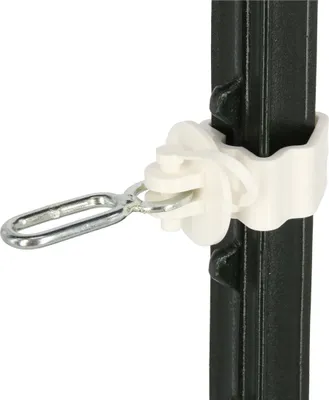 Produktbild von T-Pfosten-Isolator weiß mit Einfacheinhängung, Stück