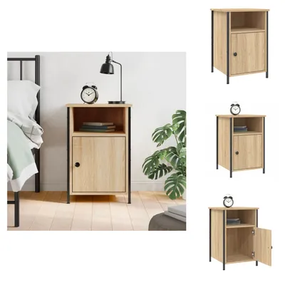 Obrázok produktu pre vidaXL Nočný stolík Sonoma dub 40x42x60 cm materiál na báze dreva - Nočné stolíky
