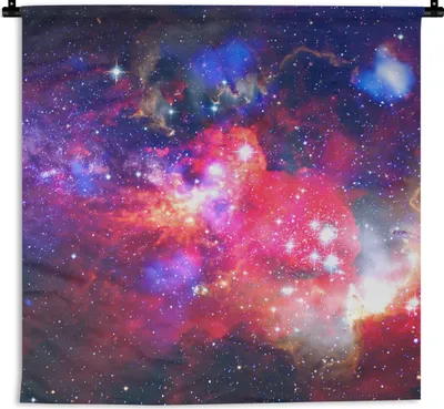 Produktbild von MuchoWow® Wandteppich Wandbehang Weltraum - Sterne - Kosmos 150x150 cm Tapisserie Dekoration Wandtuch - Wohnaccessoires - Modernes