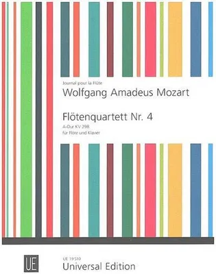 Produktbild von Flötenquartett Nr.4 KV298 fürFlöte und Klavier