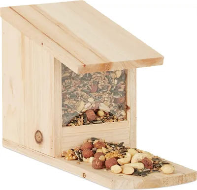 Produktbild von relaxdays Eichhörnchen Futterhaus zum Stellen
