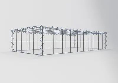 Produktbild von Anbaugabione Typ 3 100 cm x 20 cm x 50 cm (L x H x T), Maschenweite 10 cm x 10 cm, Spirale