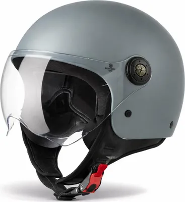 Produktbild von VINZ Duoro Roller Helm Jet Helm Mopedhelm Herren und Damen | in Gr. XS-XXL | Jethelm mit Visier | ECE 22.06  | Motorradhelm | Erhältlich in verschiedenen Farben - Nardo Grey | L (59 - 60 cm)
