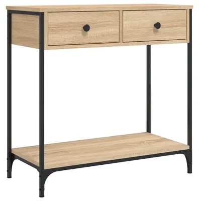 Obrázek produktu pro vidaXL Konzolový stolek Sonoma dub 75x34,5x75 cm výrobek ze dřeva