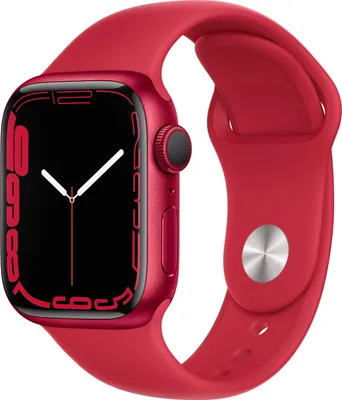 Produktbild von Apple Watch 7 GPS, 41mm Alu (PRODUCT)RED, Sport