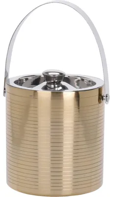 Produktbild von Excellent Houseware doppelwandige Eismaschine, Edelstahl, 15x15,5 cm, gold