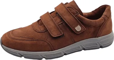 Produktbild von Waldläufer Haslo Klett-Halbschuh, Alek (Nubukleder), Sienna (Braun) LS asph./ grau, Weite H 323301-185-126 46