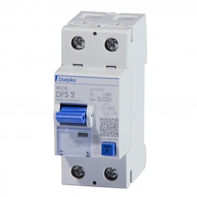 Produktbild von Doepke 09114601, Fehlerstromschutzschalter, Typ A, 10000 A, IP20, 150 - 250 V