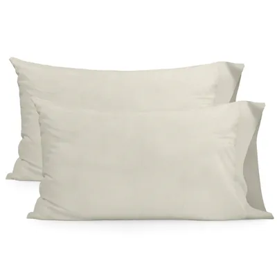Image de Set de taies d'oreiller HappyFriday Beige 50 x 75 cm 2 pièces