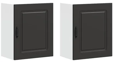 Immagine prodotto di vidaXL Pensili da cucina 2 pezzi Kalmar Nero Materiale ligneo