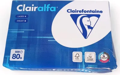 Zdjęcie produktu dla Clairefontaine 1910C, Kopiowanie, A5 (148x210 mm), 500 ark., 80 g/m², Biały