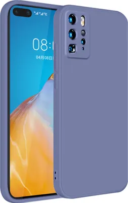 Produktbild von Huawei P40 Pro Hülle, LaimTop Slim Liquid Silikon Gel Gummi Schutzhülle für Huawei P40 Pro Grau