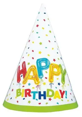Produktbild von Happy Birthday Partyhüte 8 Stück