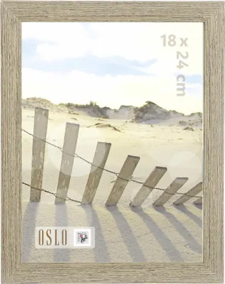 Produktbild von Bilderrahmen Holz Oslo beige 18 x 24 cm