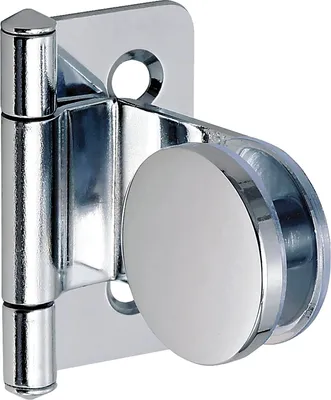 Produktbild von LAMP®Glastürscharnier GH34-0, Glas 4-6mm; 32x38 mm, Stahl verchromt