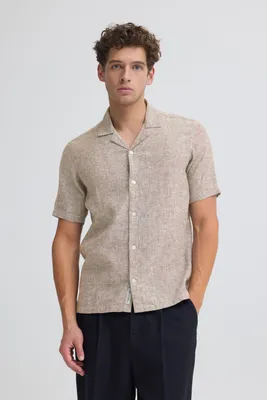 Produktbild von Casual Friday CFSauby Herren Leinenhemd Hemd Kurzarmhemd Leinenmix Regular Fit