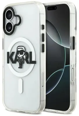 Produktbild von Karl Lagerfeld Iml Karl Sketch Logo Magsafe Fall für Iphone 17 - klar
