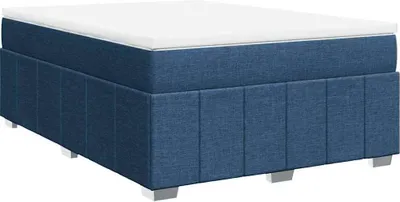 Immagine prodotto di vidaXL Letto a molle con materasso blu 140x190 cm in tessuto