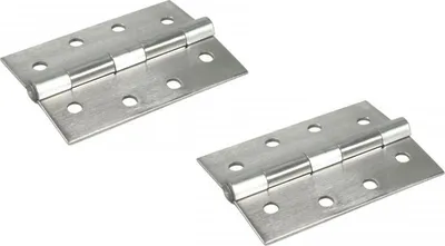 Obrázok produktu pre Hinge heavy duty 50x38mm Fixed pin stainless steel  -1pair - 2pcs