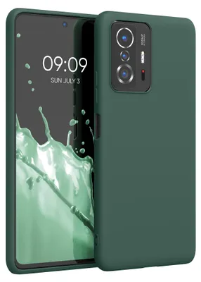 Produktbild von kwmobile Handyhülle für Xiaomi 11T / 11T Pro Hülle - TPU Case - Kabelloses Laden - Schutzhülle Cover in Tannengrün