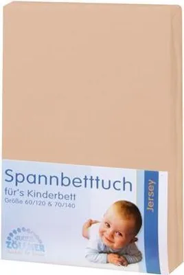 Produktbild von Julius Zöllner Spannbetttuch Jersey 70X140 / 60X120 Sand