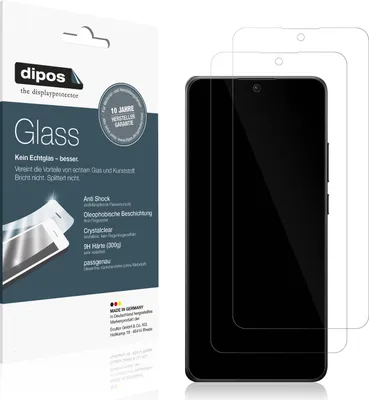 Produktbild von 2x Schutzfolie für Xiaomi Poco X7 Pro - Anti-Shock 9H Folie dipos Glass Kunststoffglas