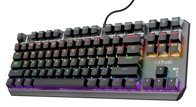 Produktbild von Callaz Mechanische Tastatur Deutsches Layout QWERTZ Schwarz Kompakt TKL