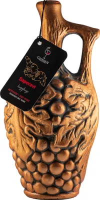 Produktbild von Saperavi - Trockener Rotwein aus Georgien in der Tonflasche