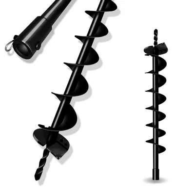Erdbohrer-Bit 20 mm, 4" x 31,5", Spiralbohrer für Pfostenlöcher