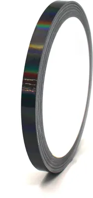 Produktbild von 10m Zierstreifen 7mm Hologramm Schwarz Dekorstreifen Auto Motorrad Boot Modellbau Klebestreifen