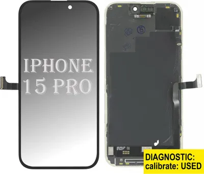 Produktbild von Pulled  Original Retina OLED Display Touchscreen Bildschirm Schwarz für iPhone 15 Pro & Werkzeug