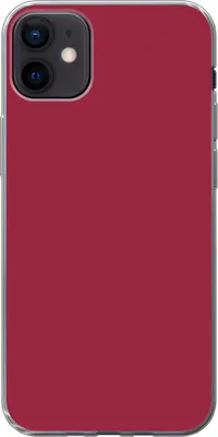 Produktbild von MuchoWow® Handyhülle Schutzhülle Hülle für Telefoonhoesje iPhone 12 mini Rot - Einfarbig Silikon Softcase Handy Hülle - Bild