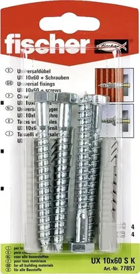 Immagine prodotto di Spina universale Fischer UX 10x60 S K (4), 077857