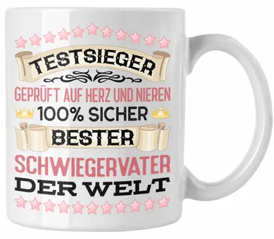 Produktbild von Bester Schwiegervater Tasse Geschenk Geburtstag Spruch Bester Schwiegerpapa Der Welt Vatertag Lustige Geschenkidee Lustig (Weiß)