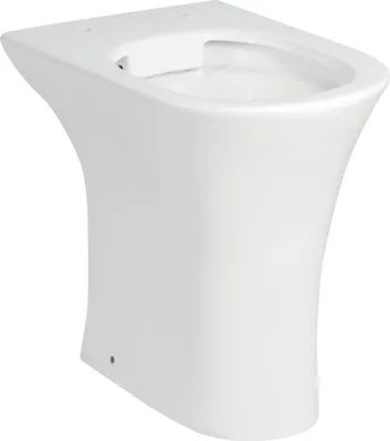 Produktbild von sanicomfort Stand-WC REKIA erhöht 47 cm, Tiefspüler, spülrandlos (rimless), Abgang waagrecht, Sanitärkeramik weiß, Boden-WC ohne WC-Sitz