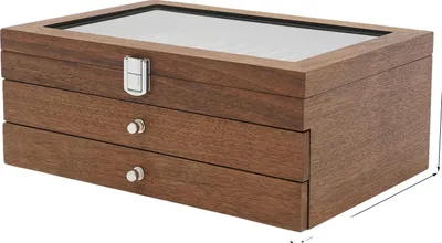 Immagine prodotto di Portapenne, design a 3 livelli, 34 scomparti, colore noce