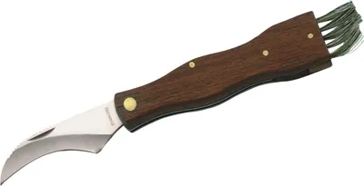 Produktbild von Herbertz Pilzmesser, rostfrei, Holz-Heft, inklusive Bürste,