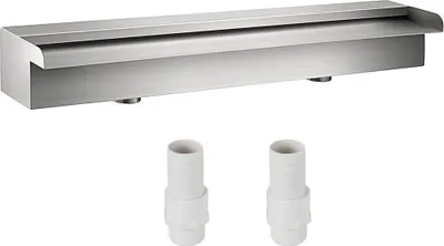 Produktbild von Schwalldusche Poolfontäne Wasserfall 304 Edelstahl - 23,6x4,5x3,1 - Dekoration Gartenteich