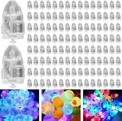 Produktbild von Mini LED-Lichterketten - farbige Ballonlichter - knipsende Lichteffekte für Papierlampions - für Feiern und Festlichkeiten