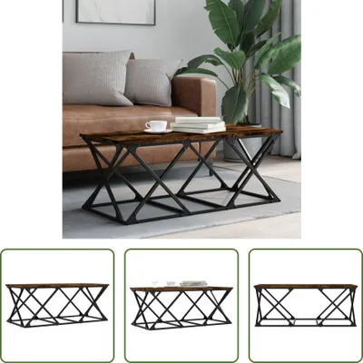 Produktbild von The Living Store Couchtisch Räuchereiche 100x49x40 cm Holzwerkstoff