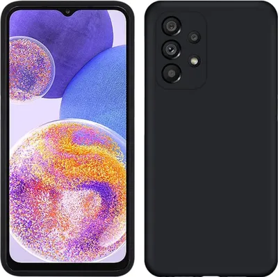 Produktbild von Galaxy A23 Hülle, Flüssig Silikon Weich Gummi Schutzhülle für Samsung Galaxy A23 4G / 5G Black