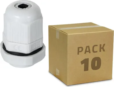 Produktbild von 10er Pack Kabelverschraubung aus Nylon IP68 Verschiedene Größen  PG19