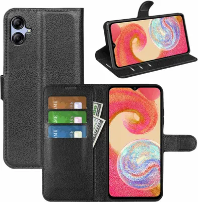 Obrázek produktu pro Pro Samsung Galaxy A04e Mobile Phone Case Wallet Premium Protection Case Cover Cases Nové příslušenství Black
