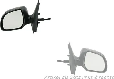 Produktbild von Außenspiegel passend für Dacia Lodgy 03/12- Set links & rechts schwarz 963026216R 8200947342 963736608R 963011786R 8200947383 963747626R Johns